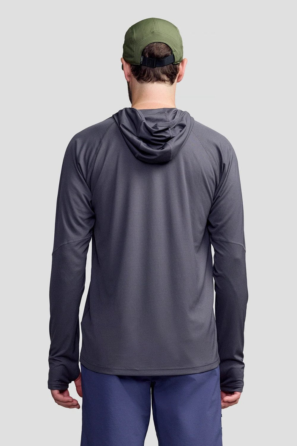 Sweat-shirt anti-UV - Sun Stopper gris à capuche pour homme, élégant et léger avec protection solaire UPF 50+.