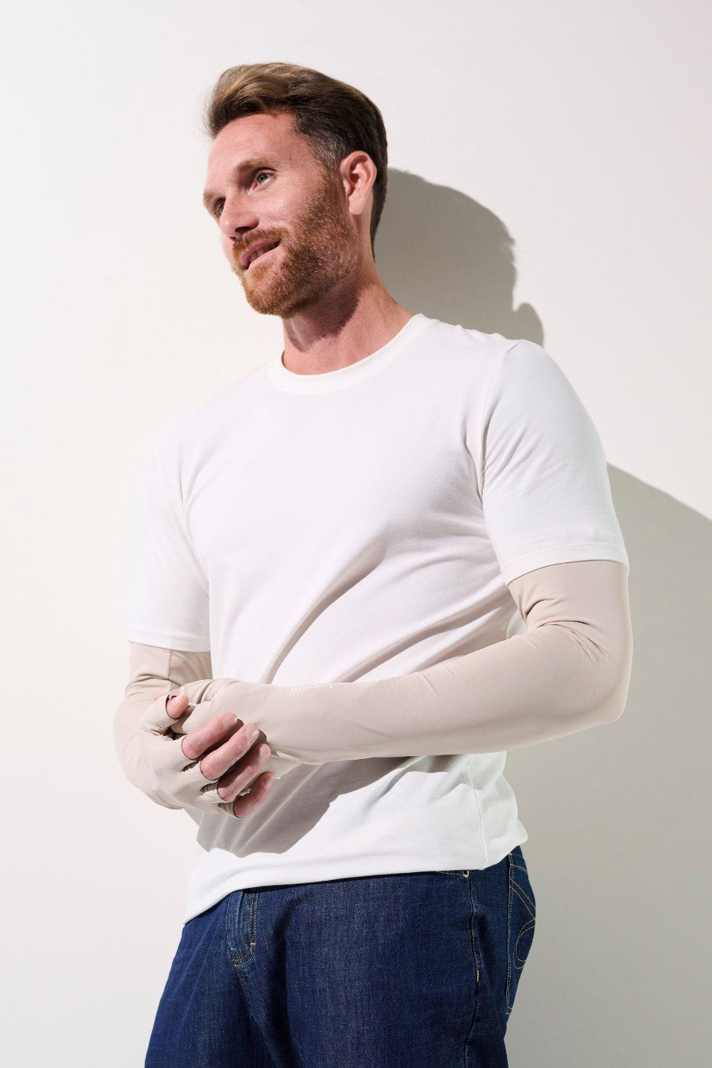 UV Vingerloze handschoenen met mouwen - Mojave