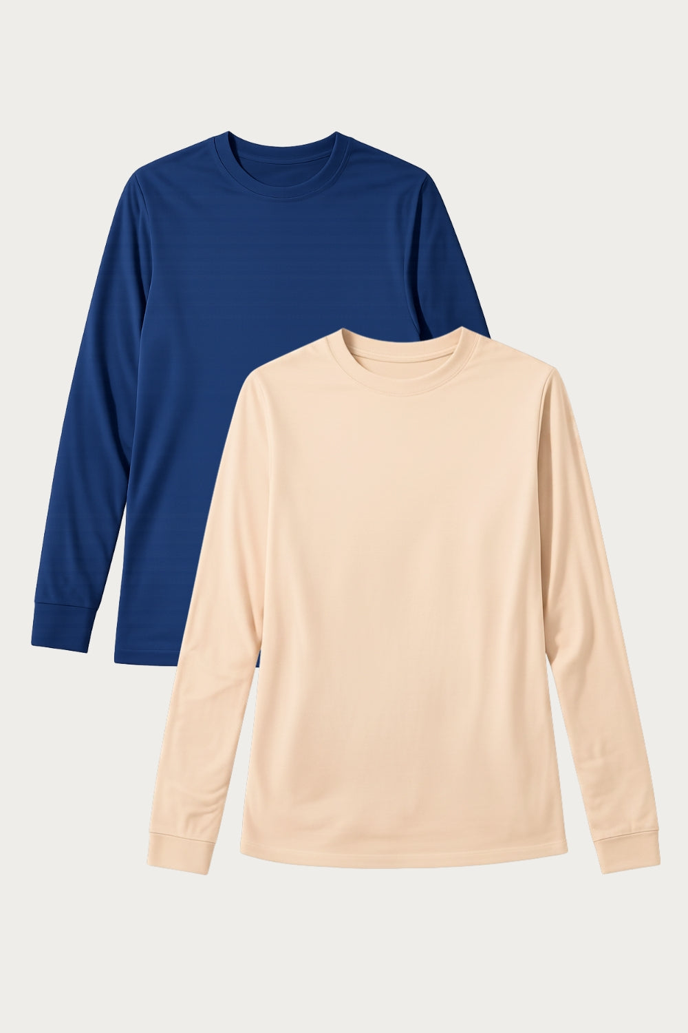 SET - 2 x UV T-shirt - Saint-Malo (Bleu Océan/Café Glacé)
