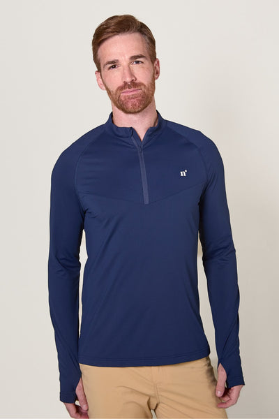 T-shirt zippé anti-UV - Boston pour homme, tissu léger et respirant, idéal pour activités de plein air.