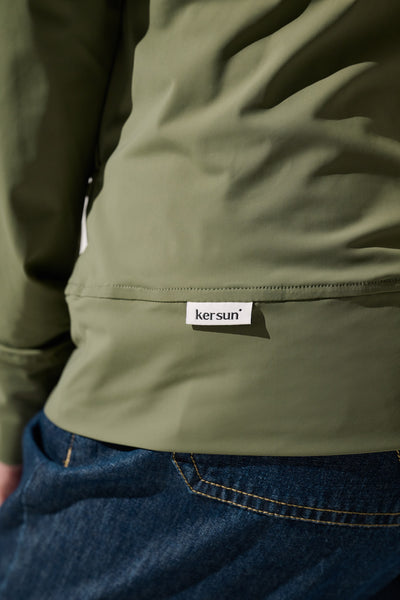 Veste anti-UV - Oasis verte pour femme, légère et confortable, avec protection solaire UPF 50+ de Ker Sun.