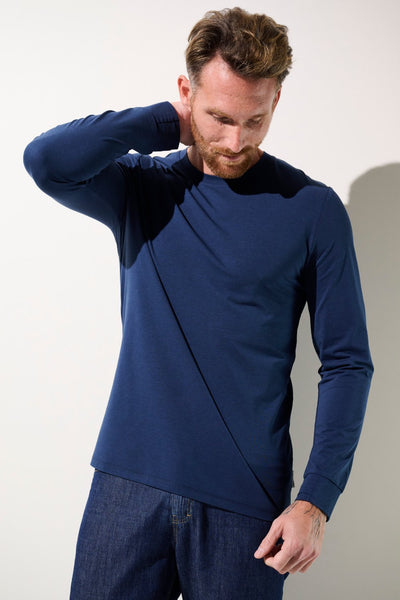 SET - 2 x UV T-shirt - Saint-Malo (Bleu Océan/Wit)