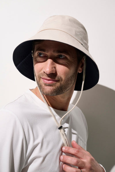 Bob anti-UV - Faro beige pour homme, léger avec protection solaire UPF 50+, idéal pour les activités en extérieur.