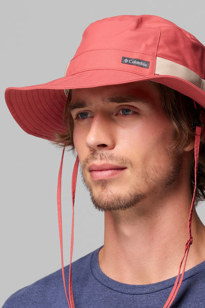 Bob anti-UV - Packable pour homme, couleur corail, idéal pour la protection solaire durant les activités en plein air.
