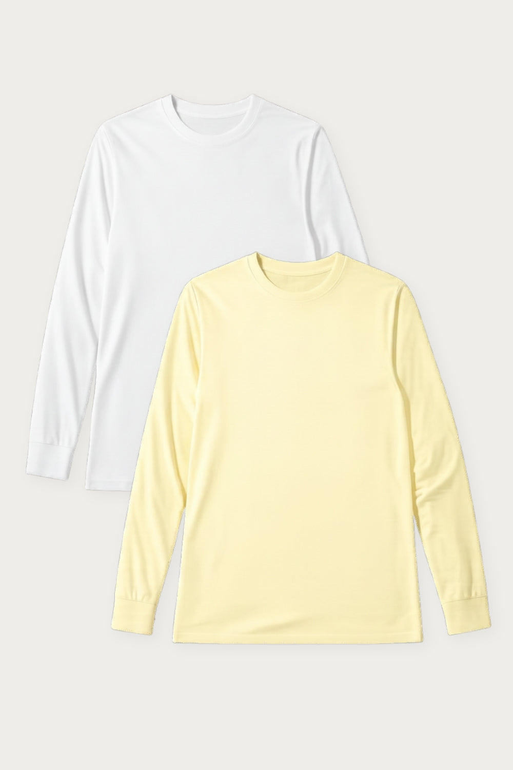 SET - 2 x UV T-shirt - Saint-Malo (Wit/Citronnade)
