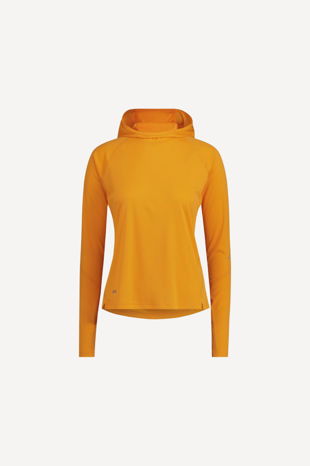 Sweat-shirt anti-UV jaune pour femme, léger et élégant, offrant protection solaire UPF 50+.